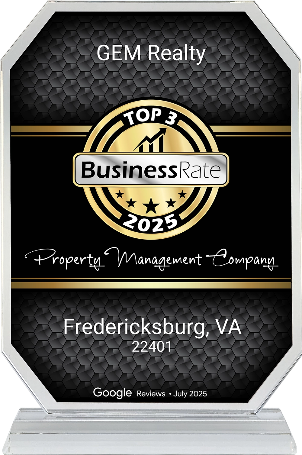 Gem Realty Crystal Award 2025