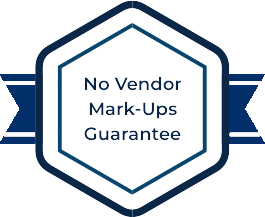 No Vendor Mark-Ups Guarantee